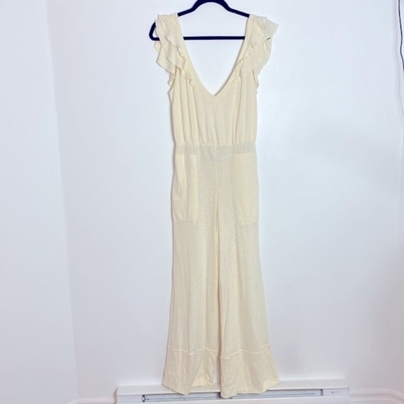 FREE People Calluna Jumpsuit in cream sleeveless Size XS - Picture 4 of 14